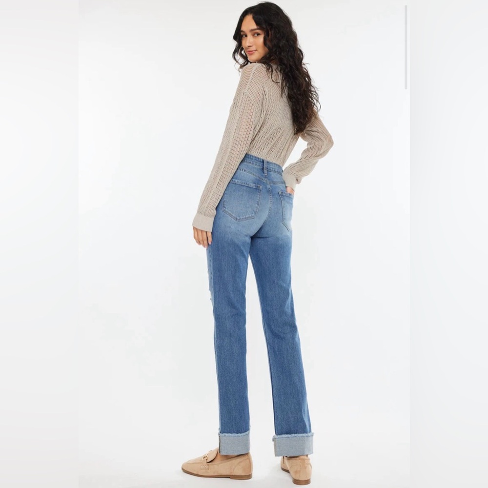 KanCan Trini Essentials High Rise Straight Jeans Size 7/27 NWT - Picture 4 of 12